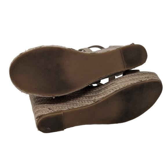 Steve‎ Madden Montauk Espadrille Natural Strappy Sandal Platform Wedge Size 8 - Picture 8 of 9